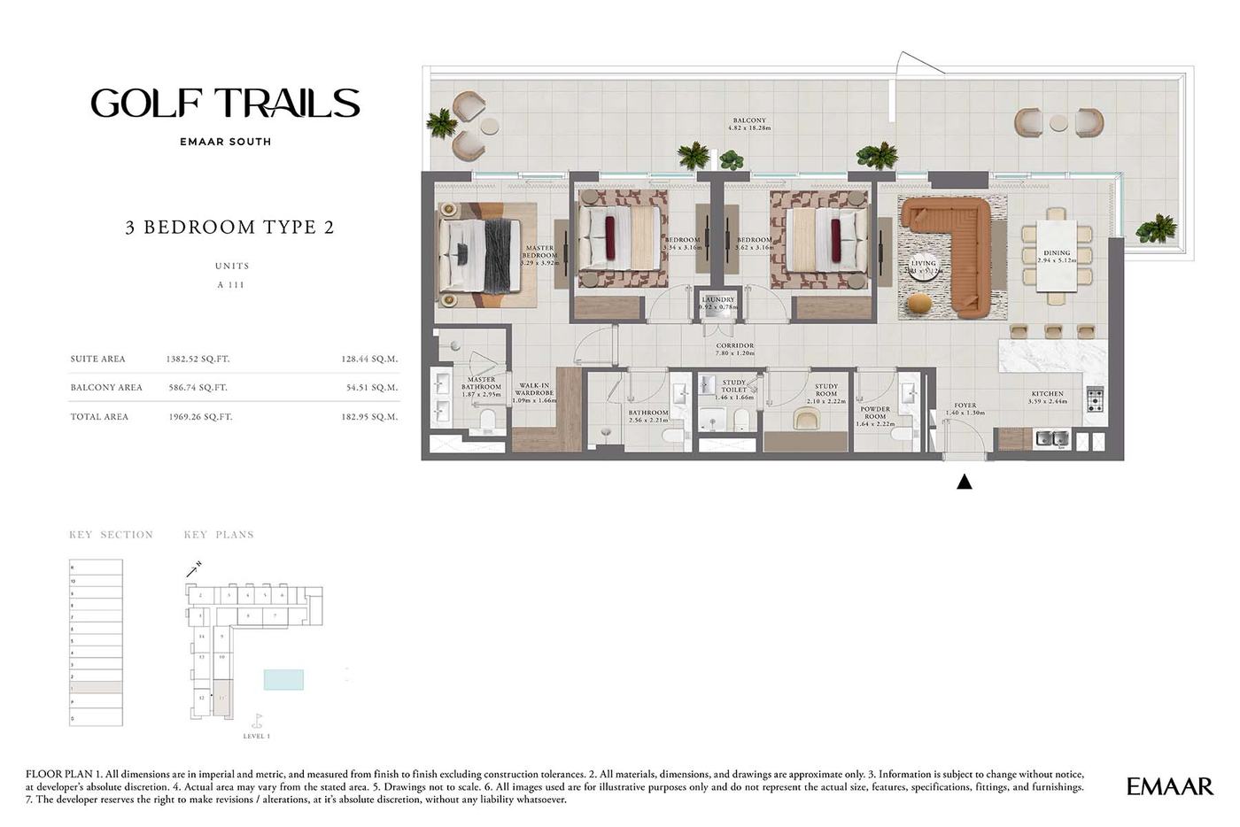 Golf Trails at Emaar South Floor plan 4