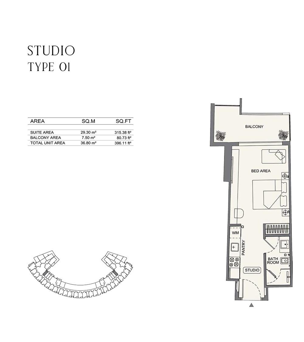 Binghatti Wraith Floor plan 1