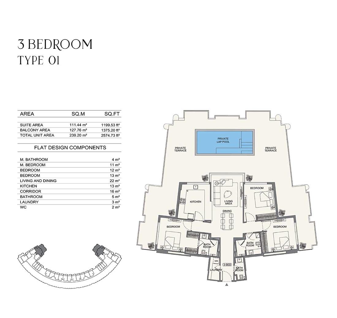 Binghatti Wraith Floor plan 4