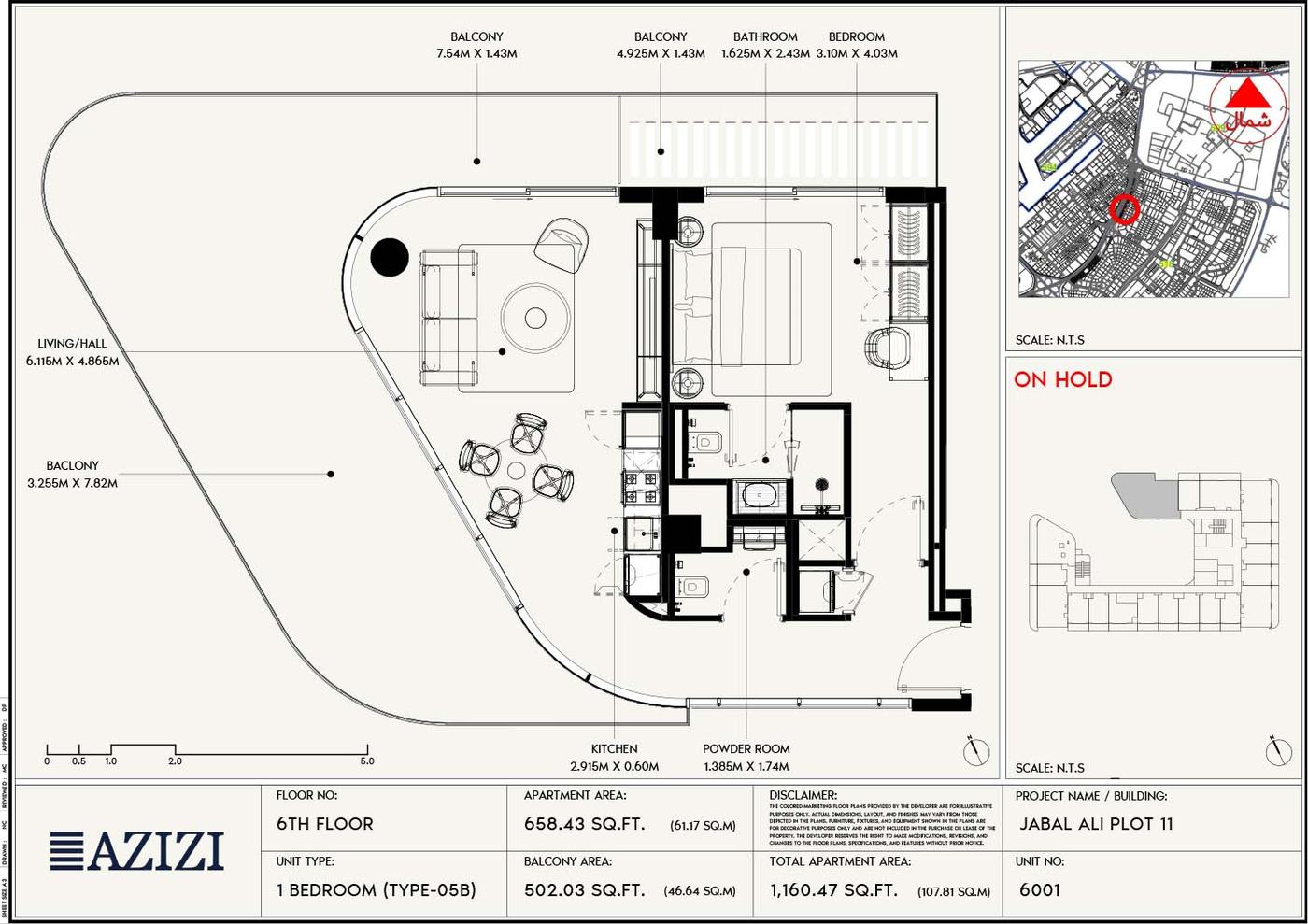 Azizi Rose Jebel Ali Floor plan 2