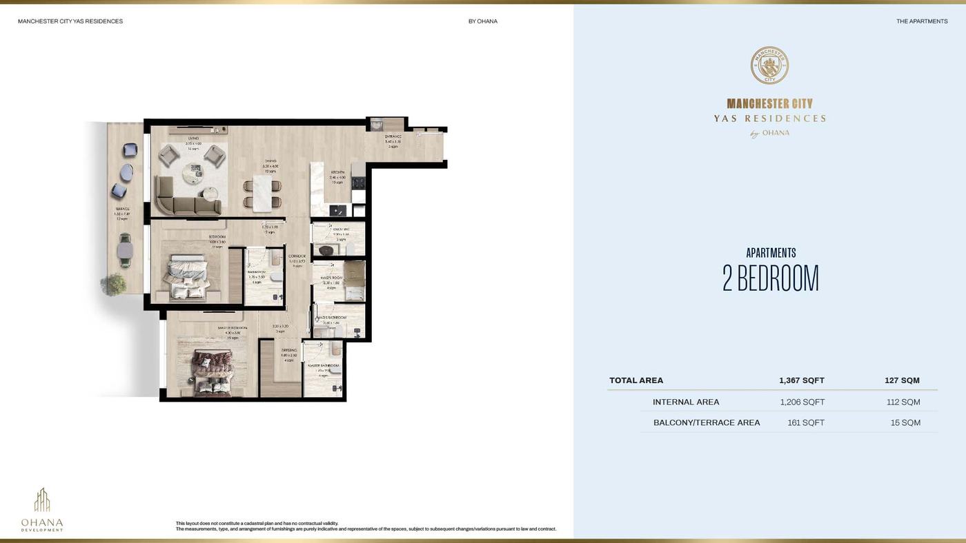 Manchester City Yas Residences A Floor plan 3