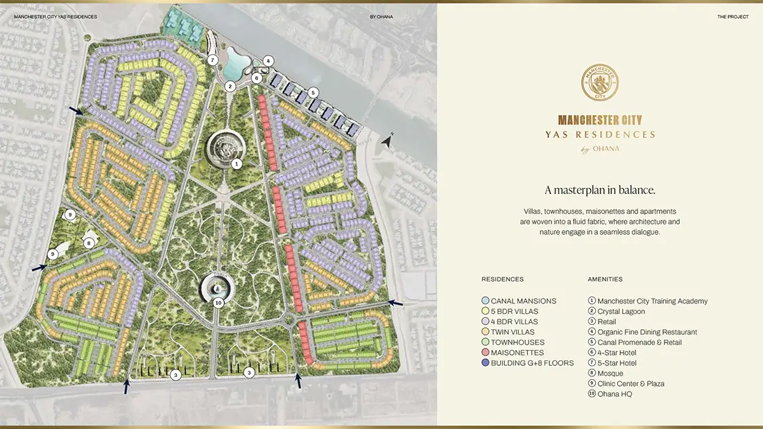 Manchester City Yas Residences C Master plan