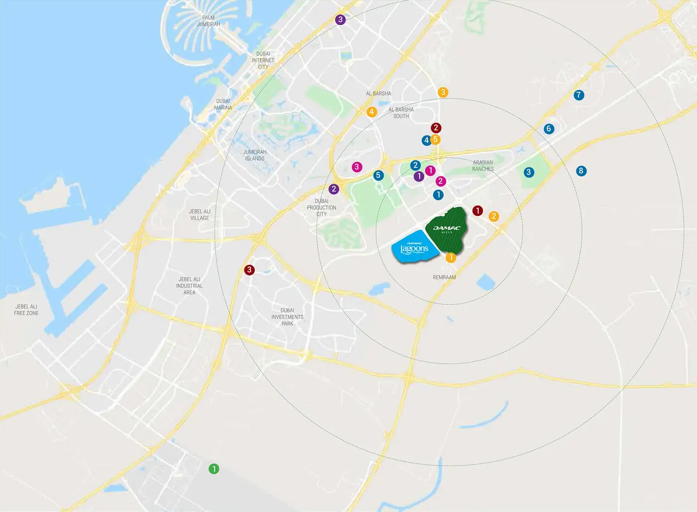 Cetara at Damac Lagoons Master plan